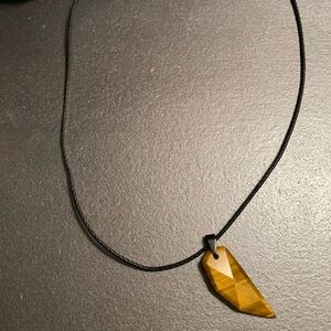 Glazed Wooden Tooth shape on a Rope 🔴